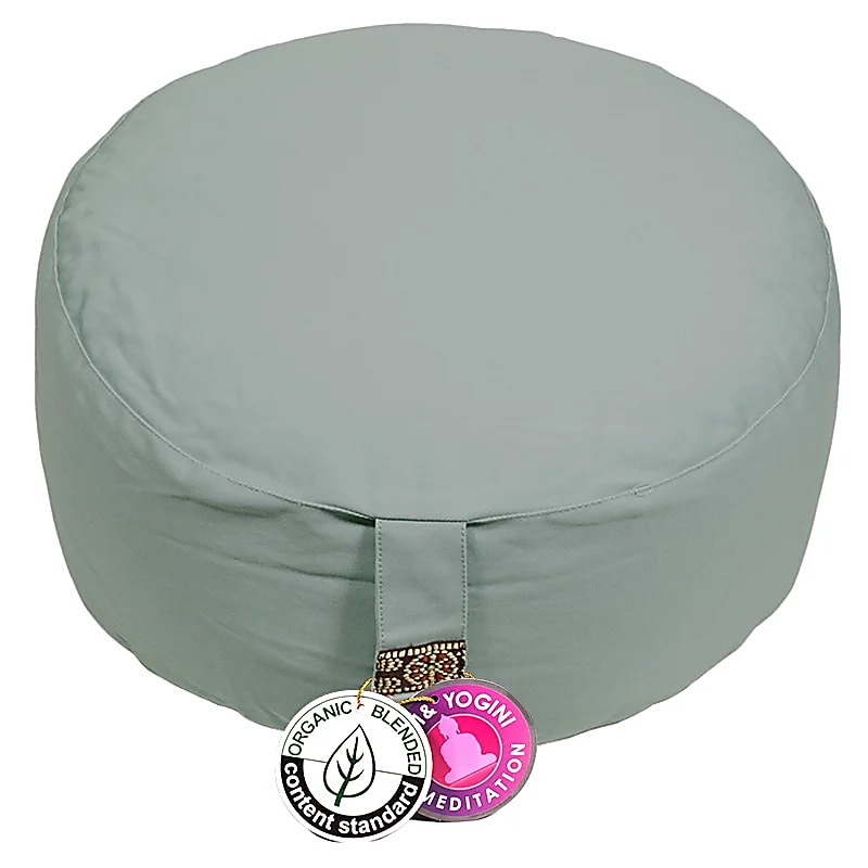 Meditationspude Celadon økologisk bomuld (ocs) - 33x17cm; ±2300g