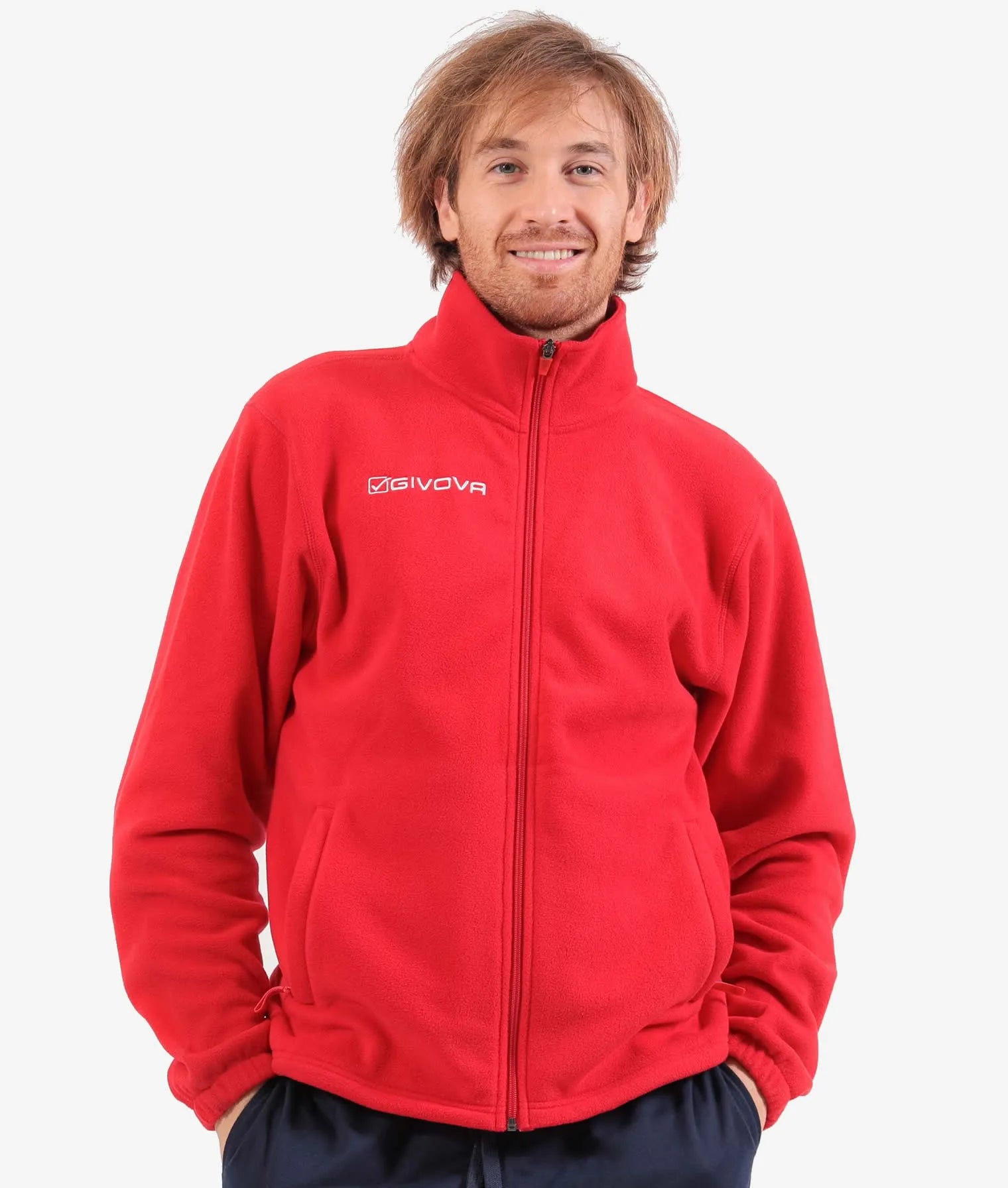 Fleece sweatshirt givova alaska rood rood xl