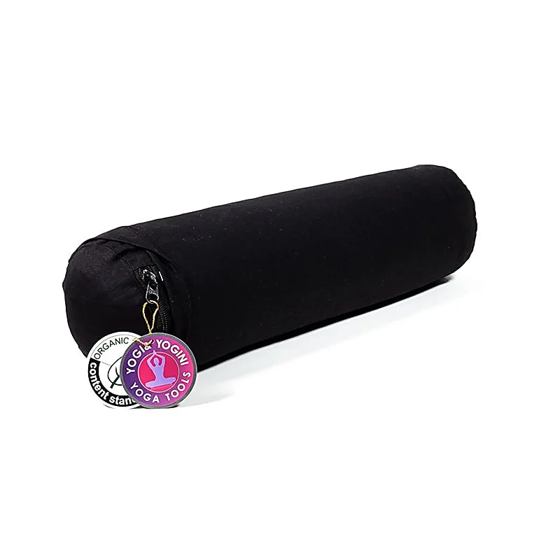 Mini Bolster Negro Algodón Orgánico (ocs) - 40x12cm; ±920g