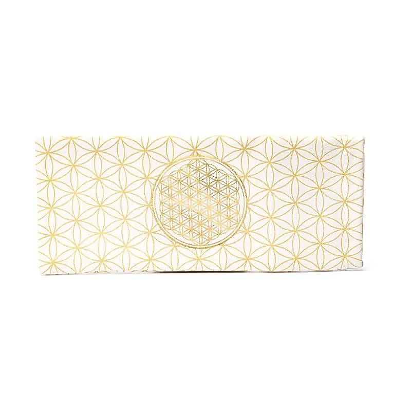 Poszewka na poduszkę Kwiat życia Organiczna bawełna (gots) - 235x10cm Zestaw 2 szt. - 23,5x10cm