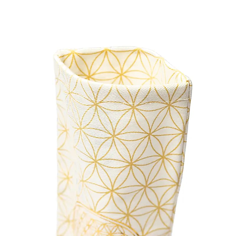 Poszewka na poduszkę Kwiat życia Organiczna bawełna (gots) - 235x10cm Zestaw 2 szt. - 23,5x10cm