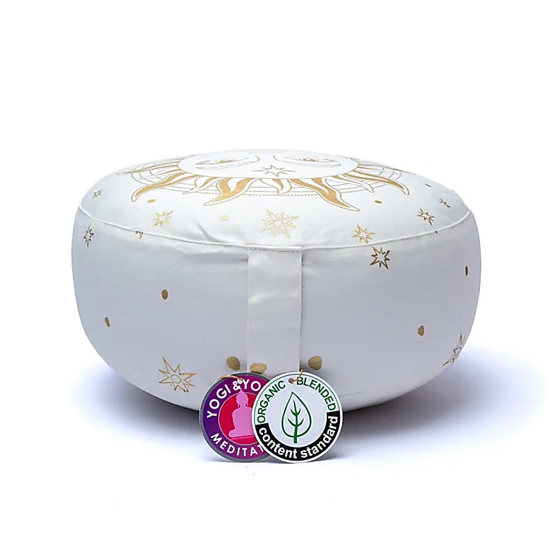 Meditační polštářek Sun White Biobavlna (ocs) - 33x13 cm; 2100 g