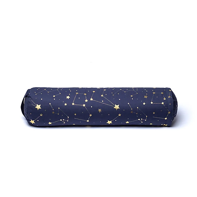 Bolster Algodão Orgânico Céu Estrelado Azul Marinho (ocs) - 60x16 Cm; 2300g