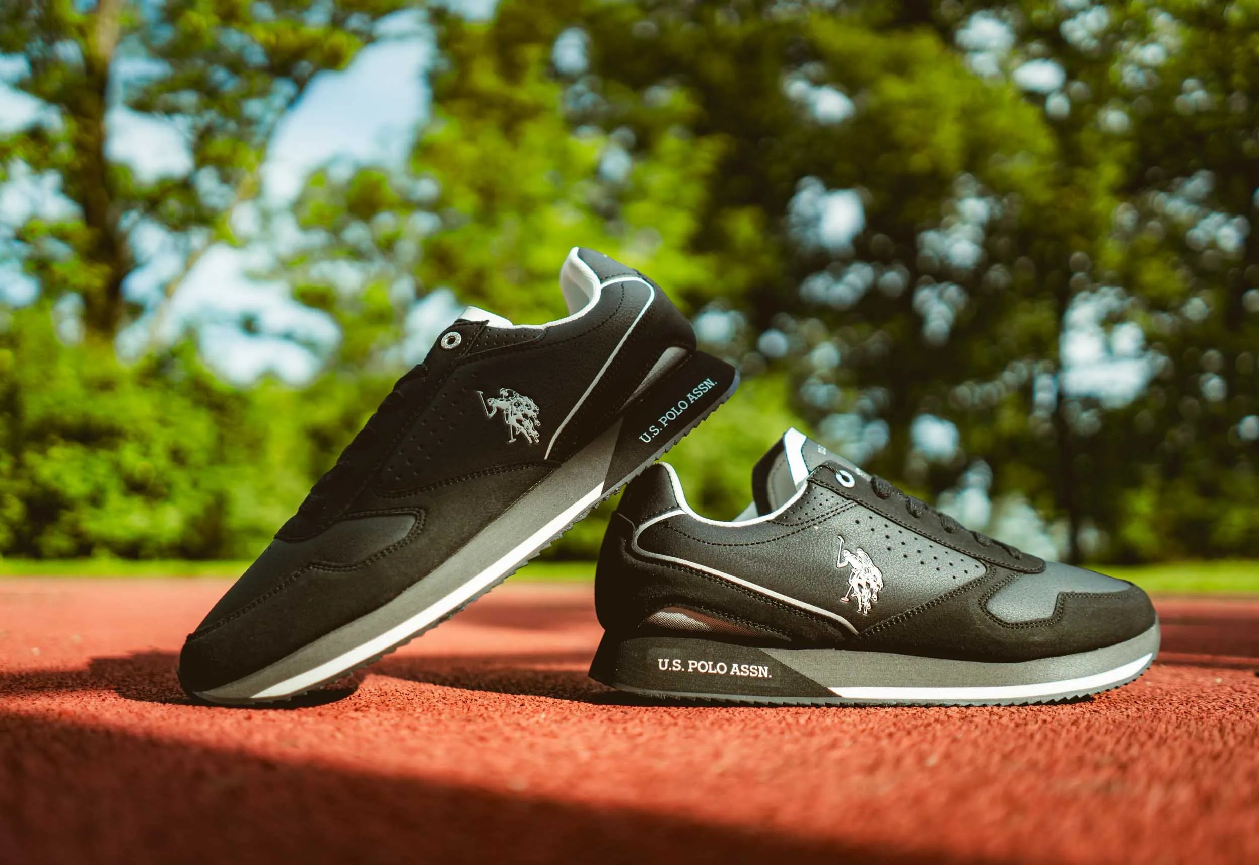 Férfi cipők U.s. Polo Assn. Fekete tornacipő