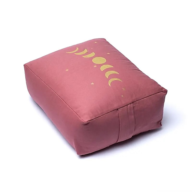 Meditation Cushion / Yoga Bolster Moon Phases Organic Cotton (ocs) - 38x28x13 Cm; 2770g