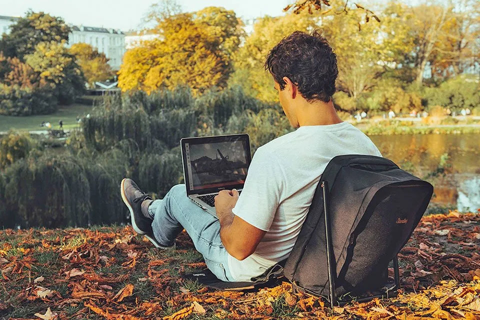 Plecak typu standley Leanbag w kolorze czarnym