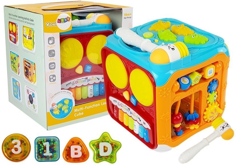 Clasificador de cubos educativo para bebés con luz sonora