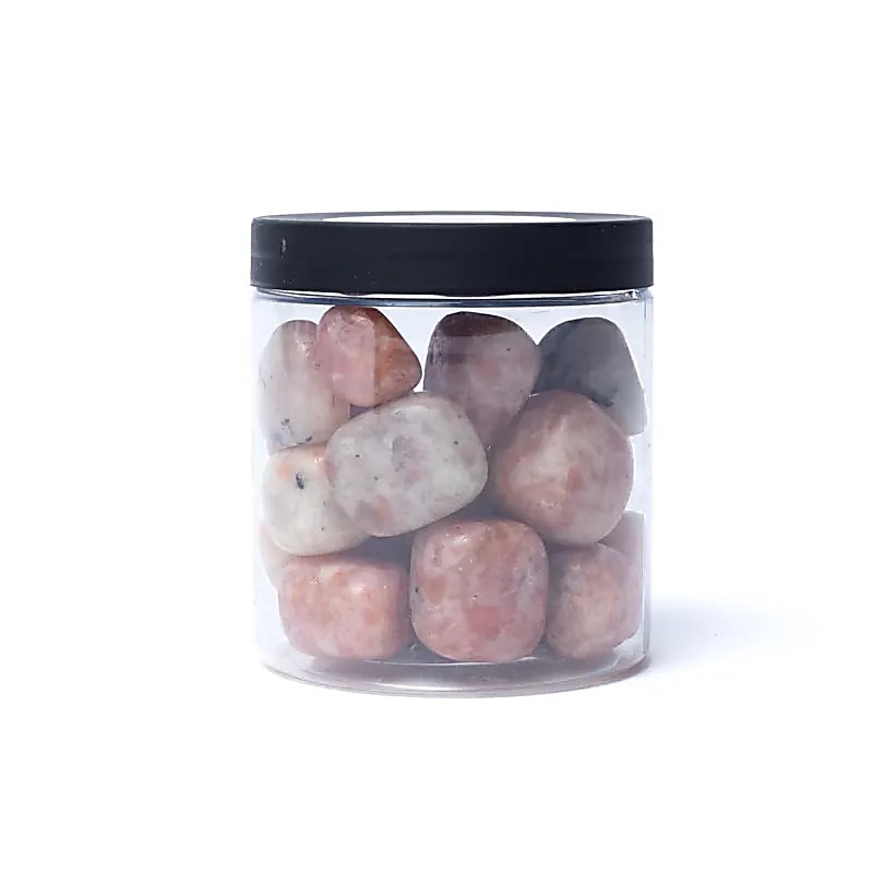 Cloch na Gréine Tumbled A Cáilíocht -- ±15-35cm; ±300g - ±1.5-3.5cm; ±300g