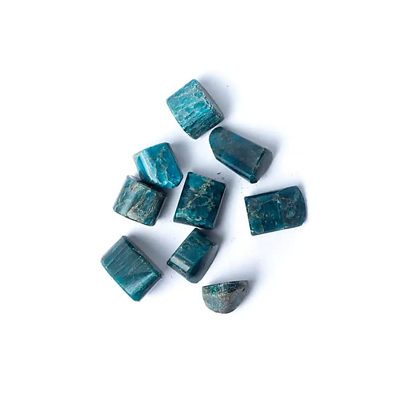Apatite Tumbled Stones A Quality -- ±15-35cm; ±250g - ±1.5-3.5cm; ±250g