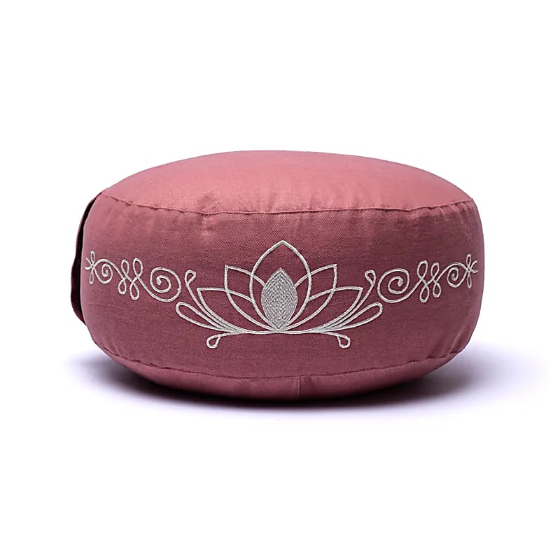 Meditačný vankúš staroružový lotos organická bavlna (ocs) - 33x17 cm; 2100 g