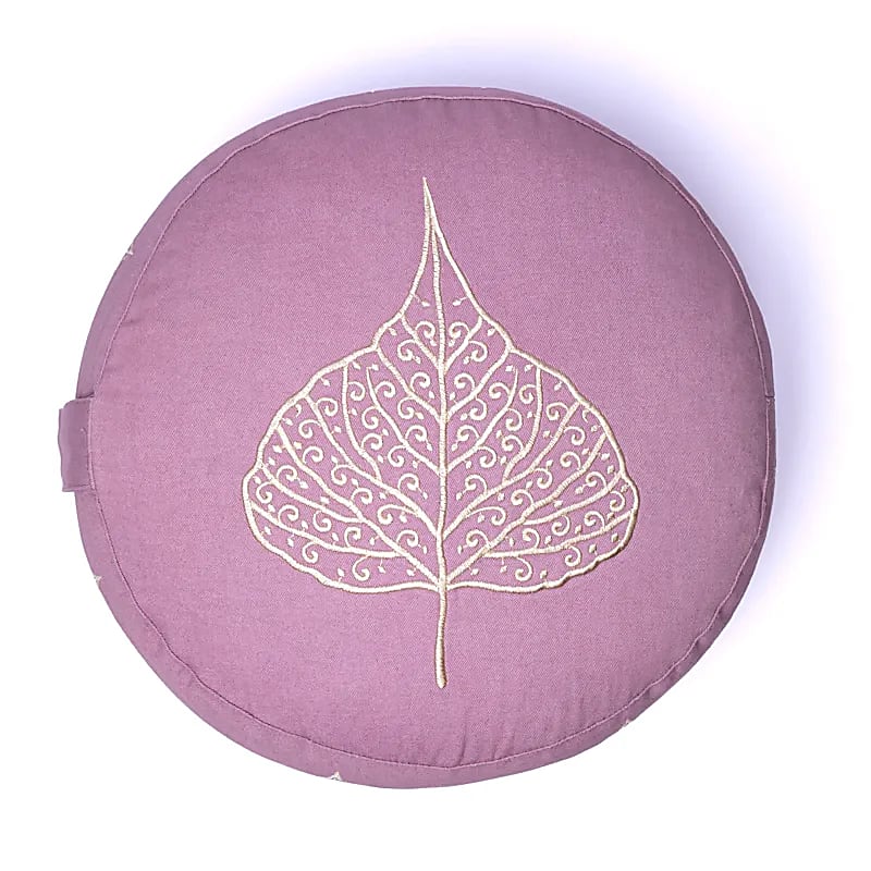 Cojín de meditación Hoja Lila Bodhi Algodón orgánico (ocs) - 33x17 cm; 2100g