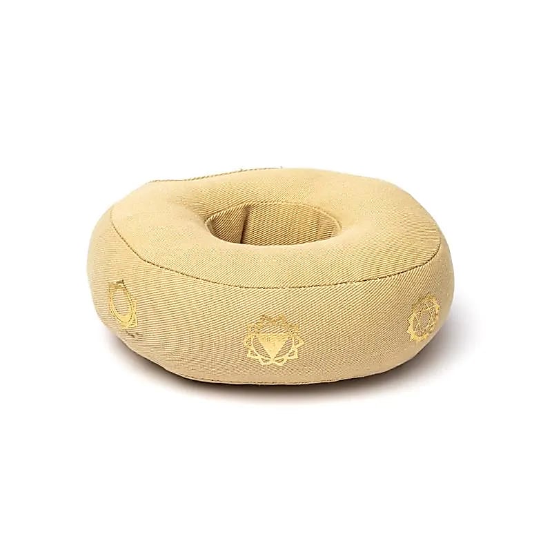 Poduszka do śpiewania 7 czakr beżowa S - 13x5 cm