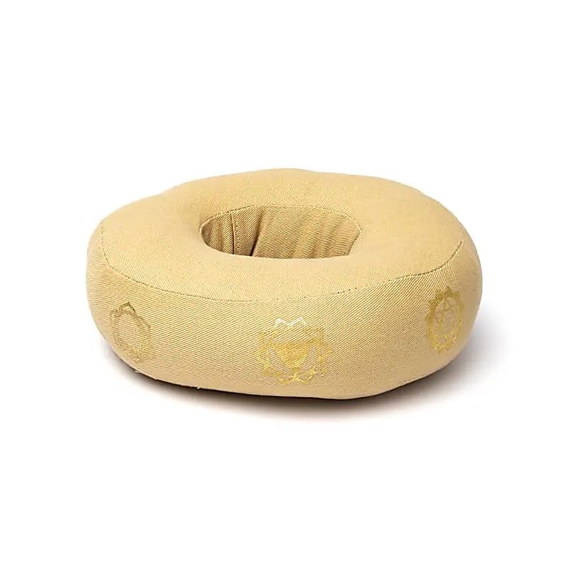 Poduszka do śpiewania miski 7 czakr beżowa M - 17x6 cm