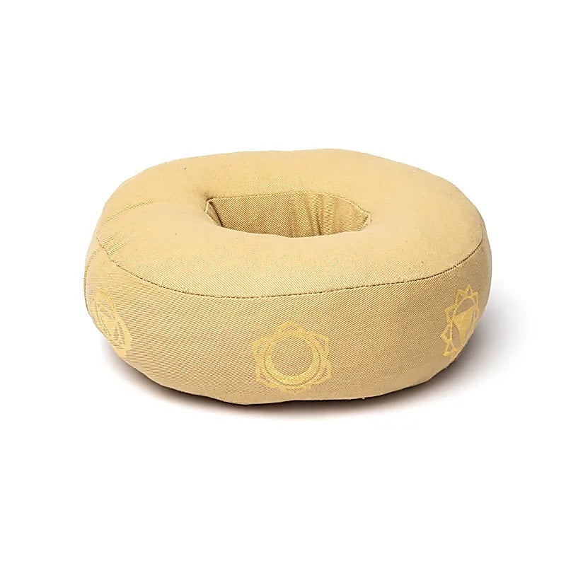 Cojín Cuenco 7 Chakras Beige L - 21x7,5 Cm