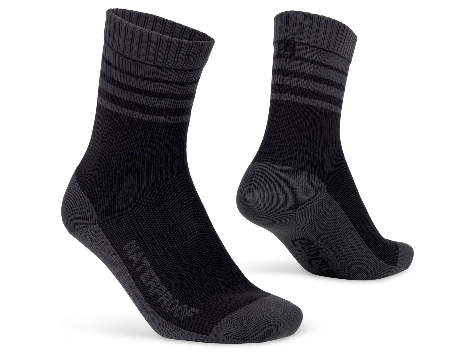 Gripgrab Merino-lined Waterproof Winter Socks Black - L - (42-44)