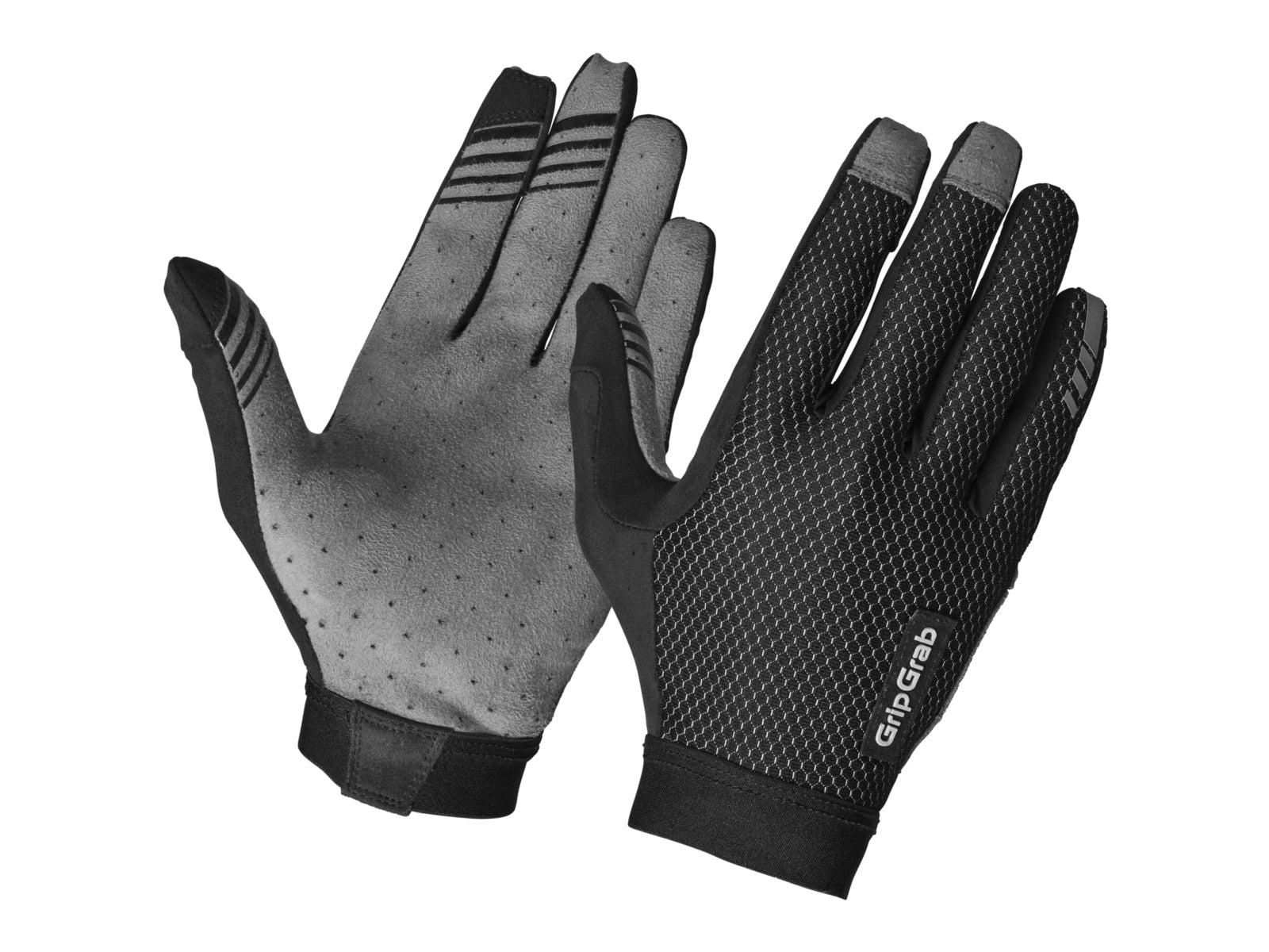 Gripgrab Vertical 2 Insidegrip™ Full Finger Summer Gloves Black - M