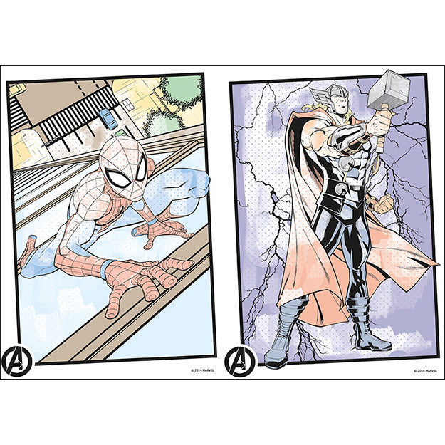 Libro Para Colorear A5 Pintar Con Agua Marvel