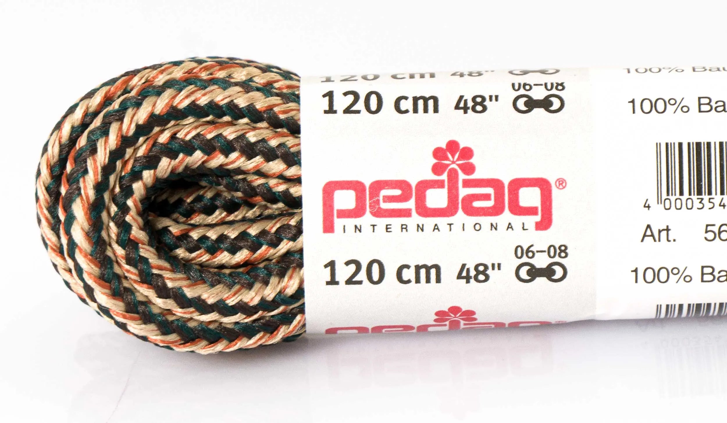Sznurowadła Pedag Bardzo grube 120 cm 3-kolorowe