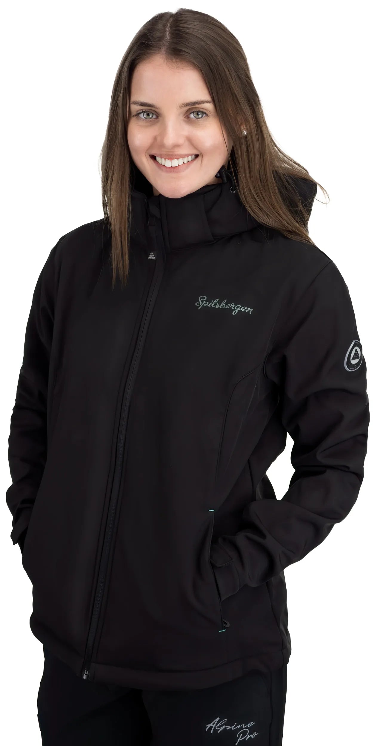 Jaqueta Softshell Feminina Spitsbergen Noruega Wms Jaqueta Softshell Blac Preto