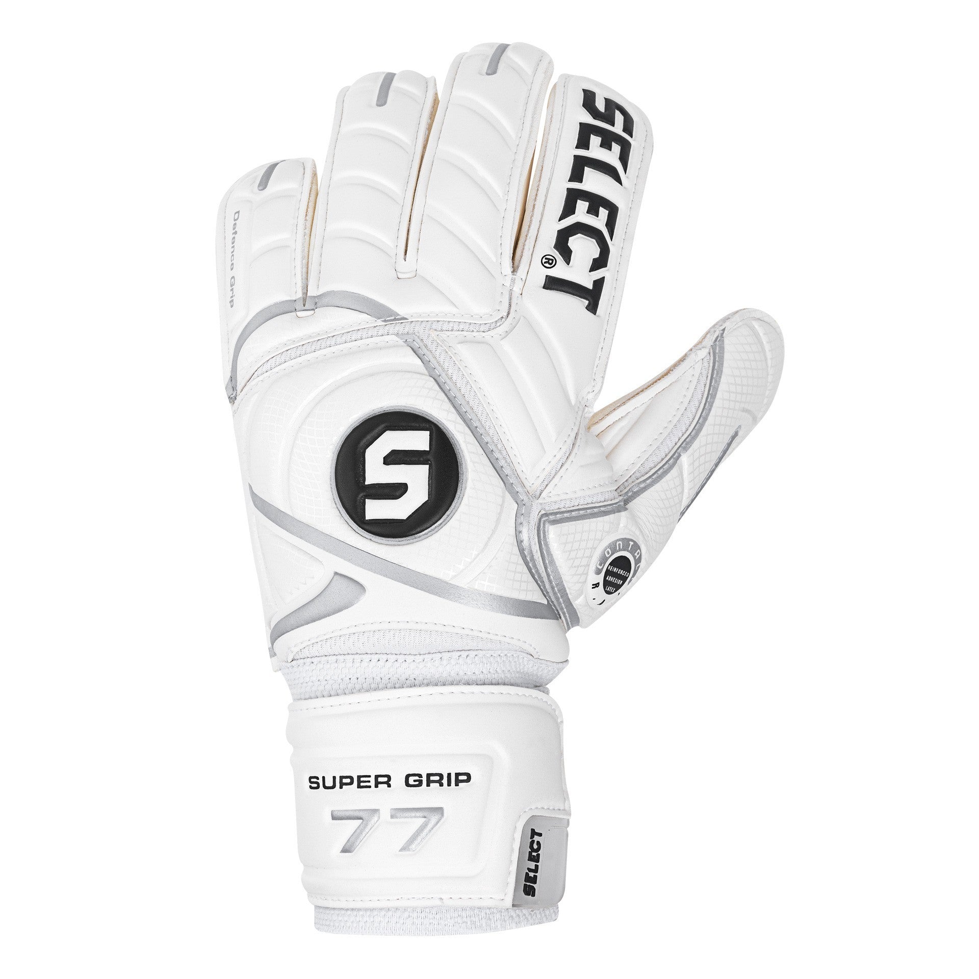 Изберете 77 вратарски ръкавици Super Grip Blanco