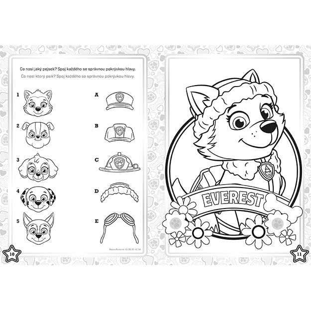 Carte de colorat A4 Paw Patrol