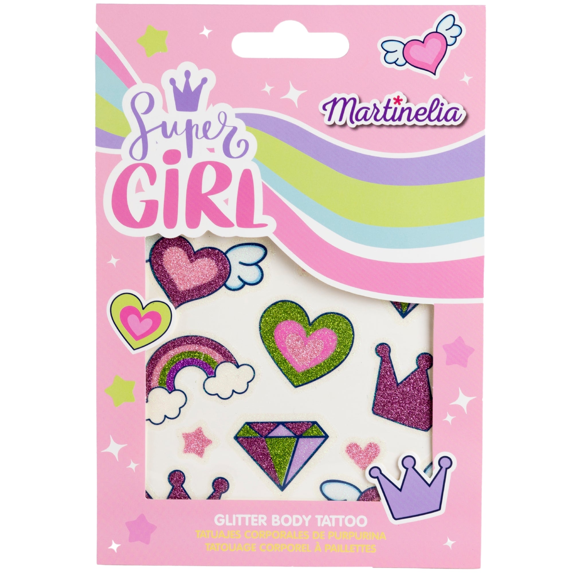 Martinelia Glitter Tattoo 1 Sheet A5