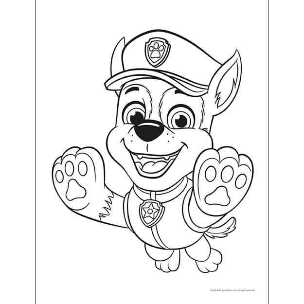 Omalovánka s oboustrannými pastelkami Paw Patrol