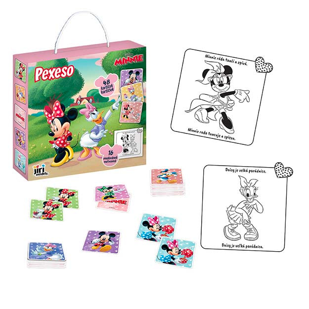 Memory Game In A Box With A Minnie Coloring Book