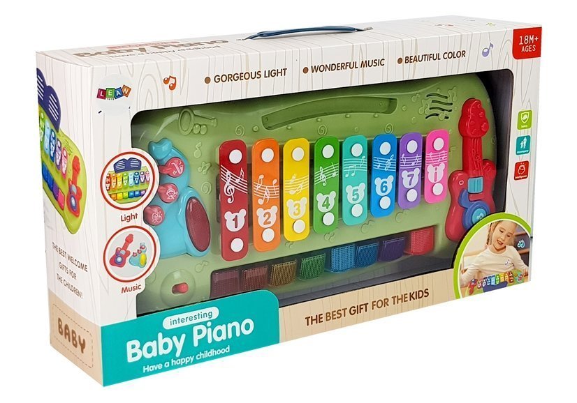 Baby Grand Piano Cymbals Illuminated Keys Music