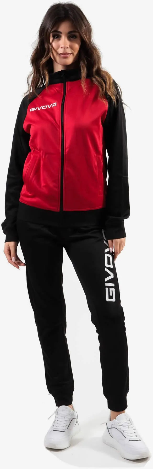Set sport Givova Cuba roșu-negru