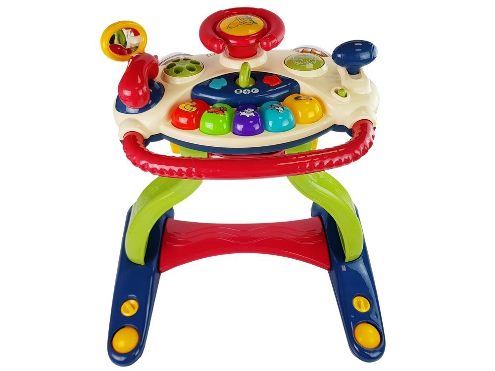3-in-1 Interactive Baby Stroller Baby Steering Wheel Sound Melodies Animals
