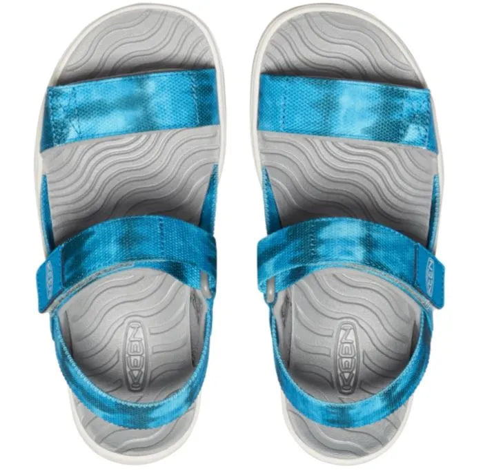 Keen Jr Elle Backstrap Sea Mosse-fjord Blue Kids Sandals
