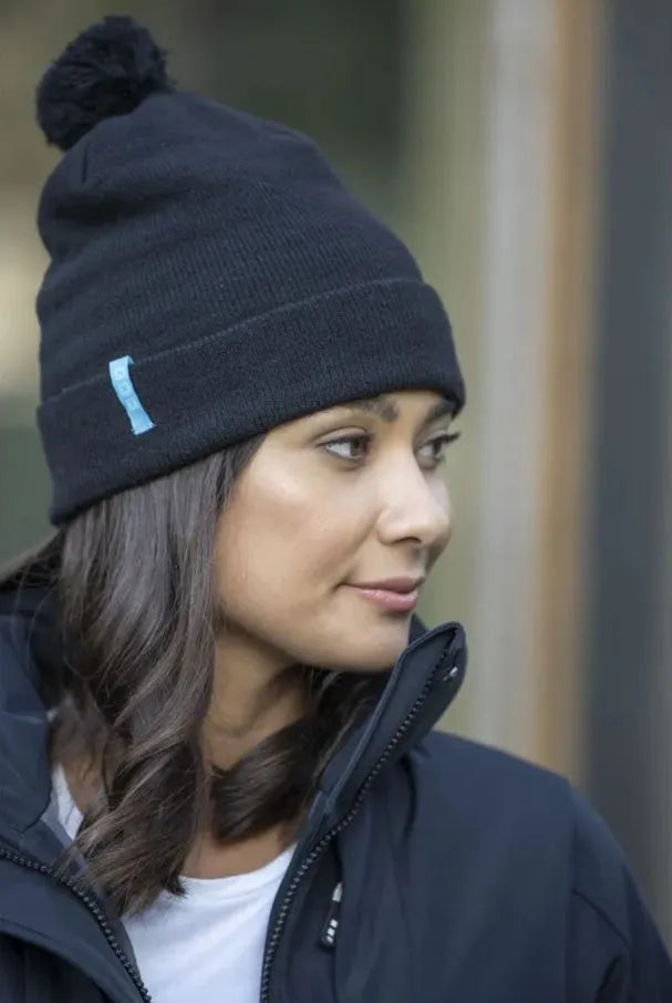 Čierna zimná čiapka z recyklovanej čiapky Elevate unisex olivín grs