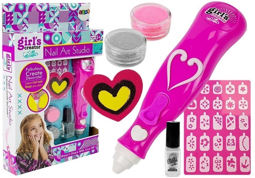Nail Painting Set Dispenser Glitter Nail Lacquer