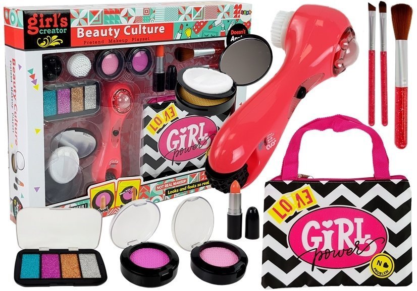 Beauty Set With Bag Massager Lipstick