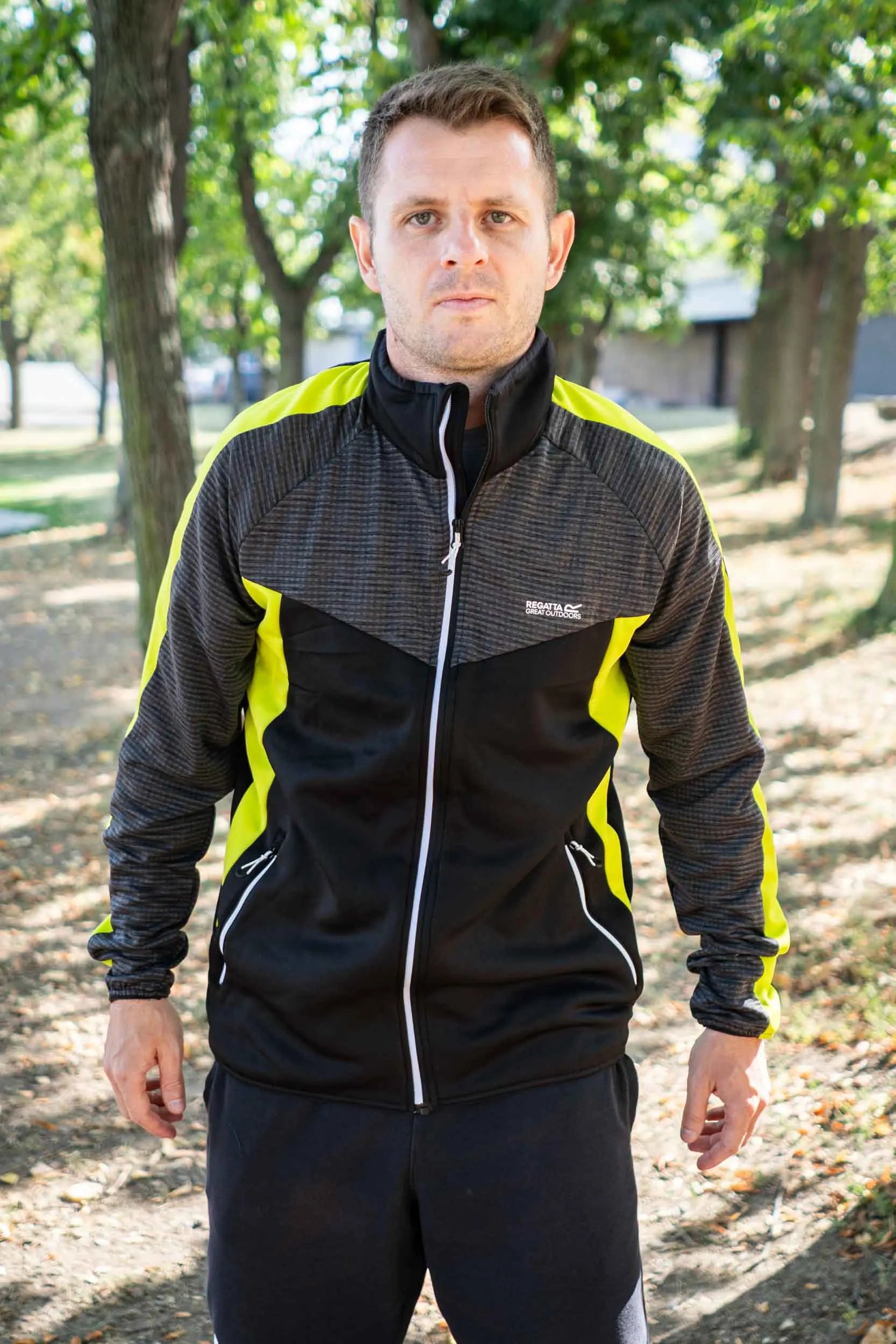 Herre sweatshirt Regatta Mænd Yare Vi Extol Stretch Softshell Jakke Sort