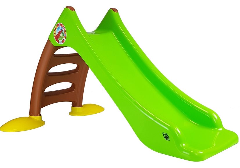 Garden Slide With Ladder For Children 424 Green-brown 130 Cm