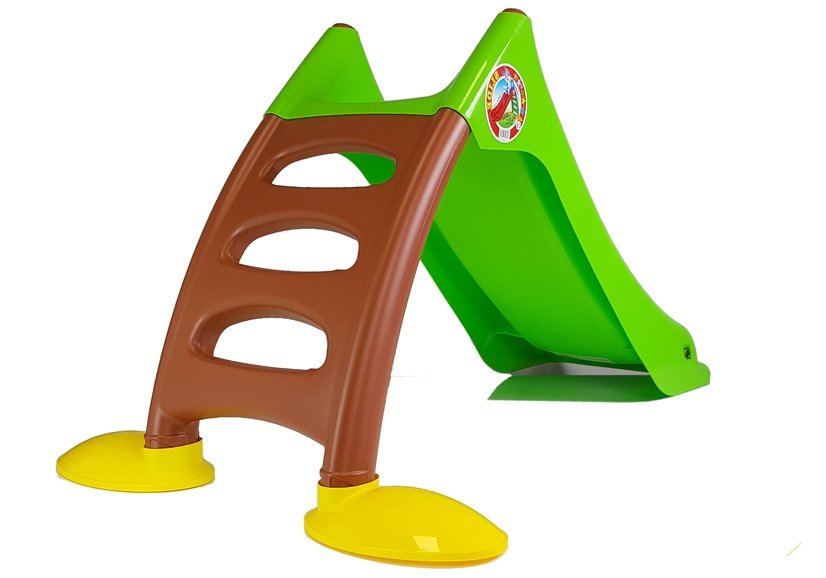 Garden Slide With Ladder For Children 424 Green-brown 130 Cm