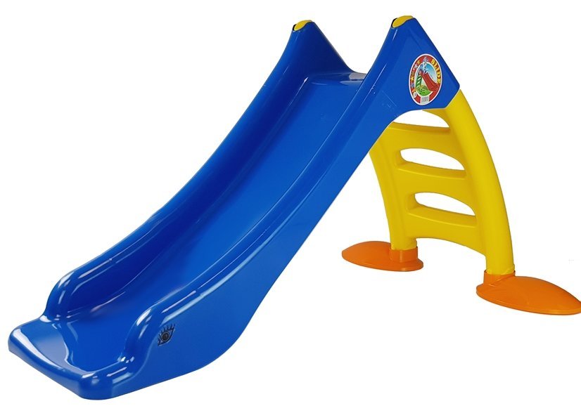 Garden Slide For Children 3-step Ladder Blue 130 Cm 424