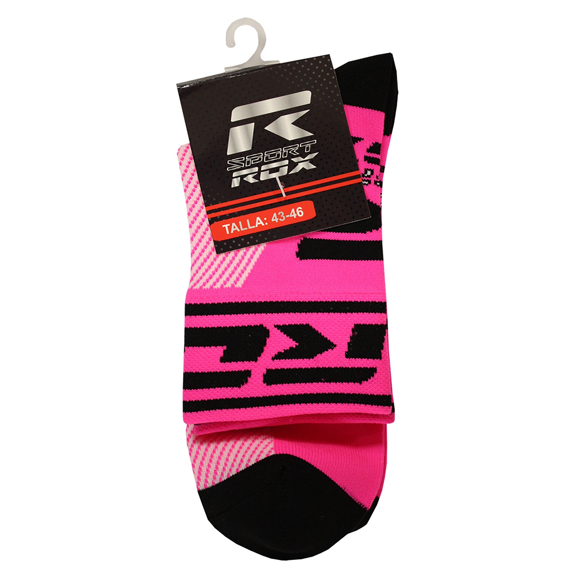 Strumpor Rox R-running Step Medium Height Rosa Flúor 35-38