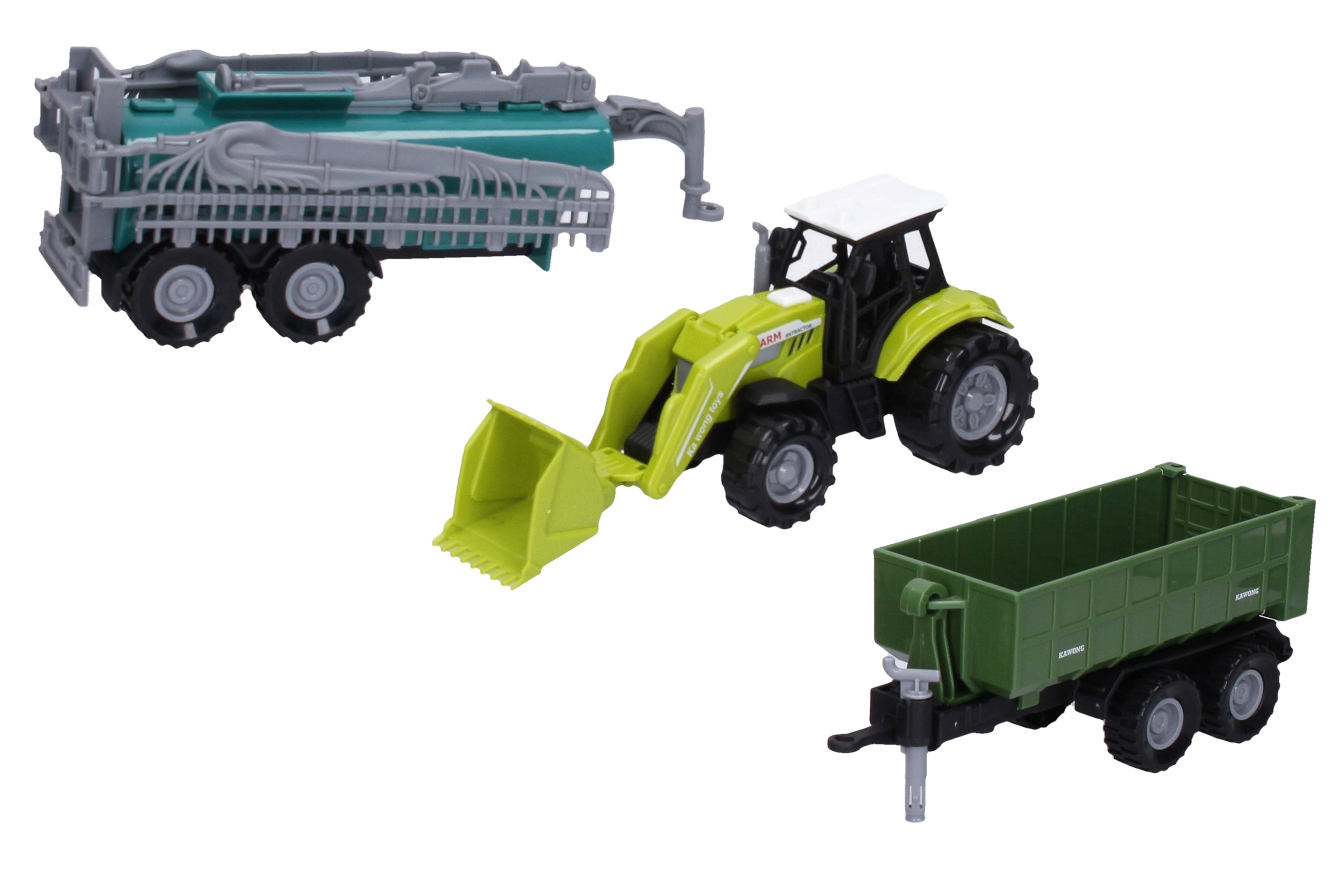 Traktor med tillbehör och effekter 17 Cm