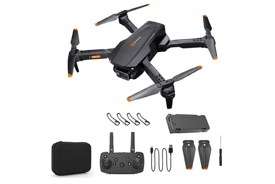 Drone Pieghevole Con Telecamera Wifi 720p Rc Telecomando 25x20x5,5 Cm