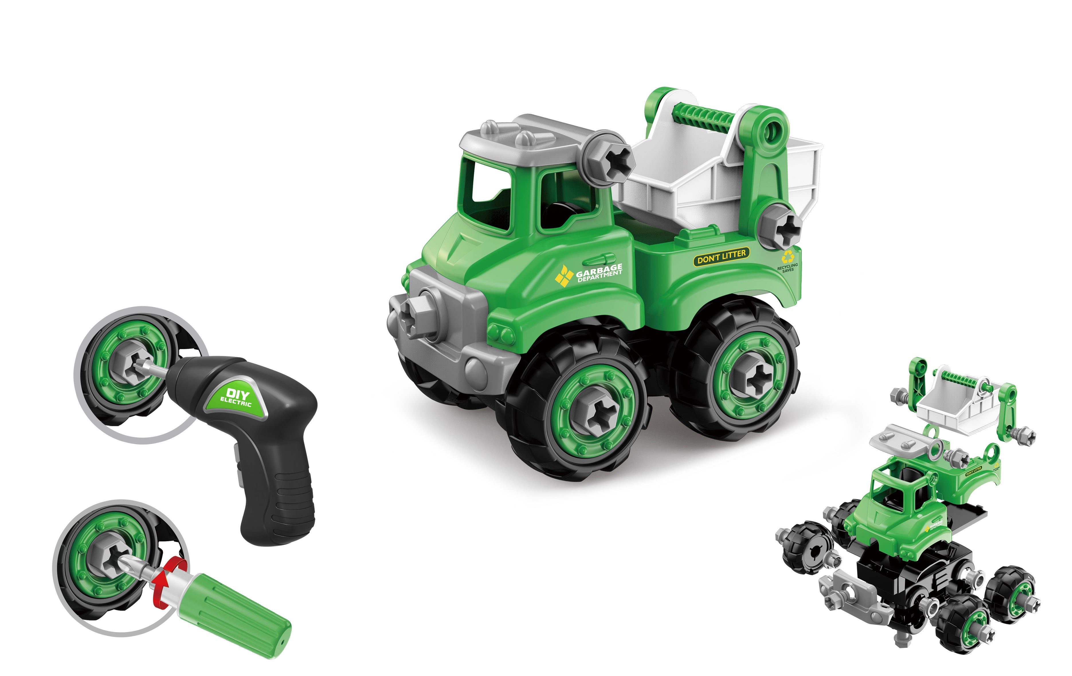 Jeu de vis de voiture avec tournevis électrique 17 Cm