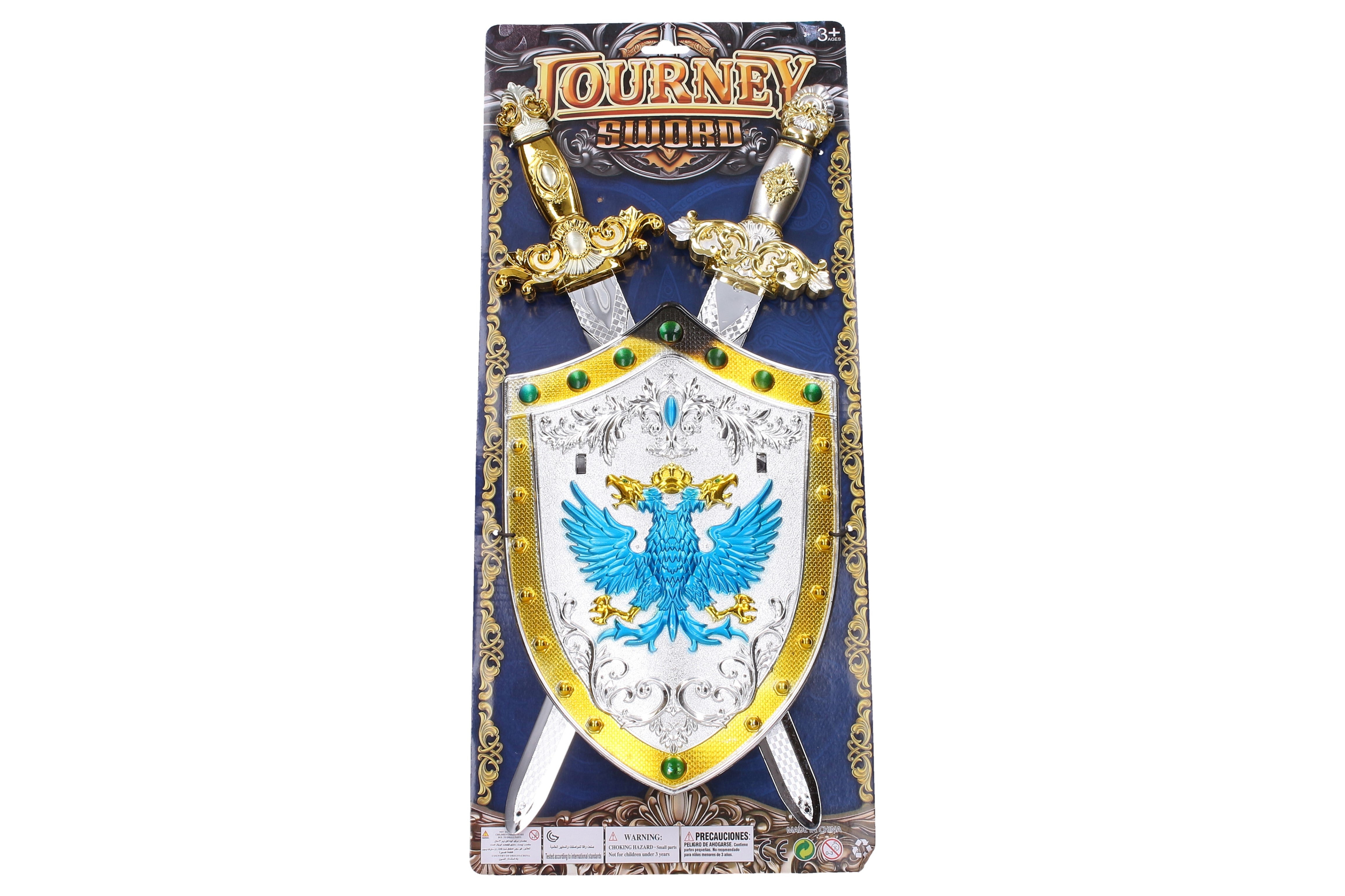 Set De Chevalier Bouclier Et 2 Épées 49 Cm