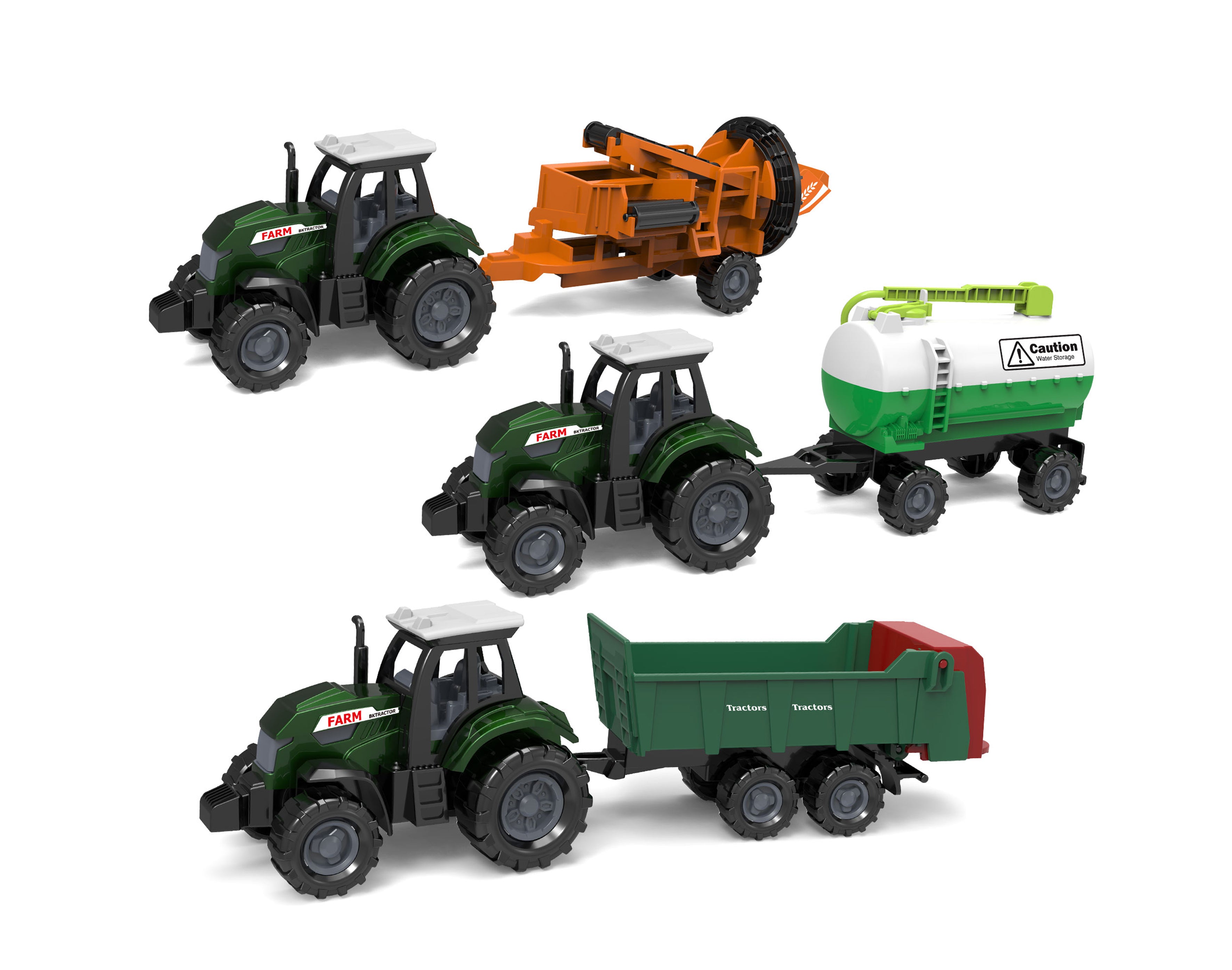 Trattore Con Accessori Metallo/plastica 17 Cm
