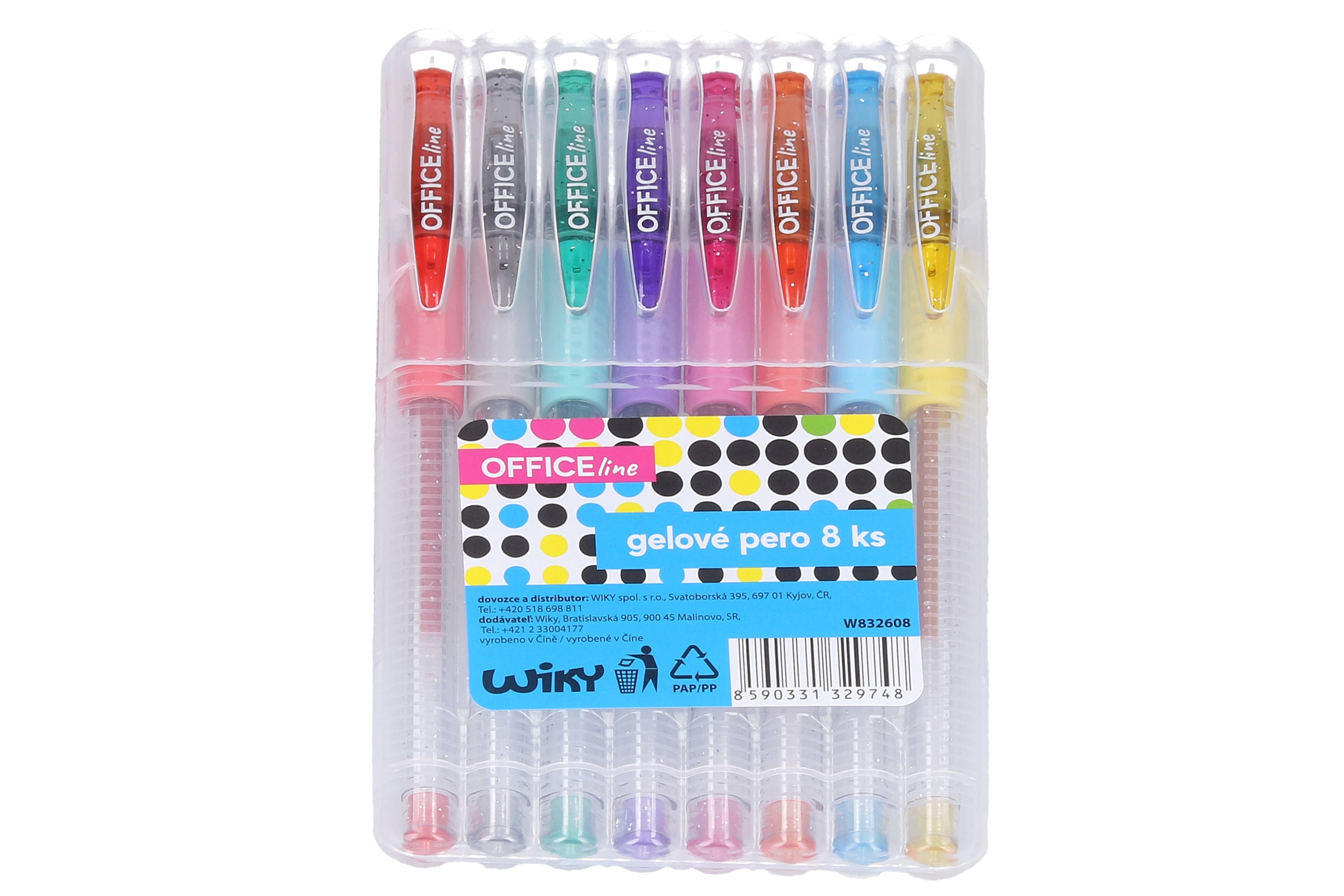 Set di penne gel da 8 pezzi