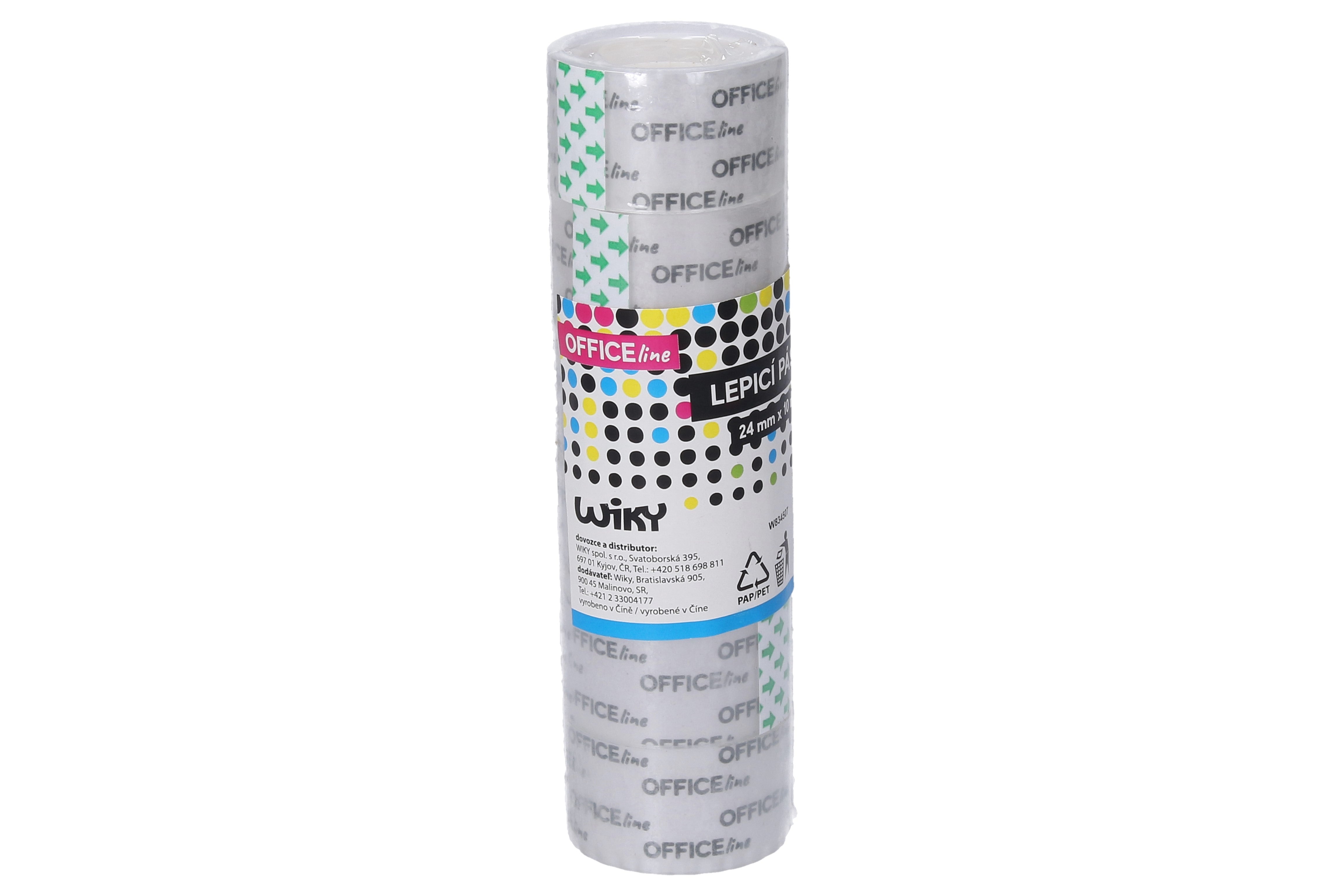 Adhesive Tape 24mm X 10m Transparent / 6 Pcs.
