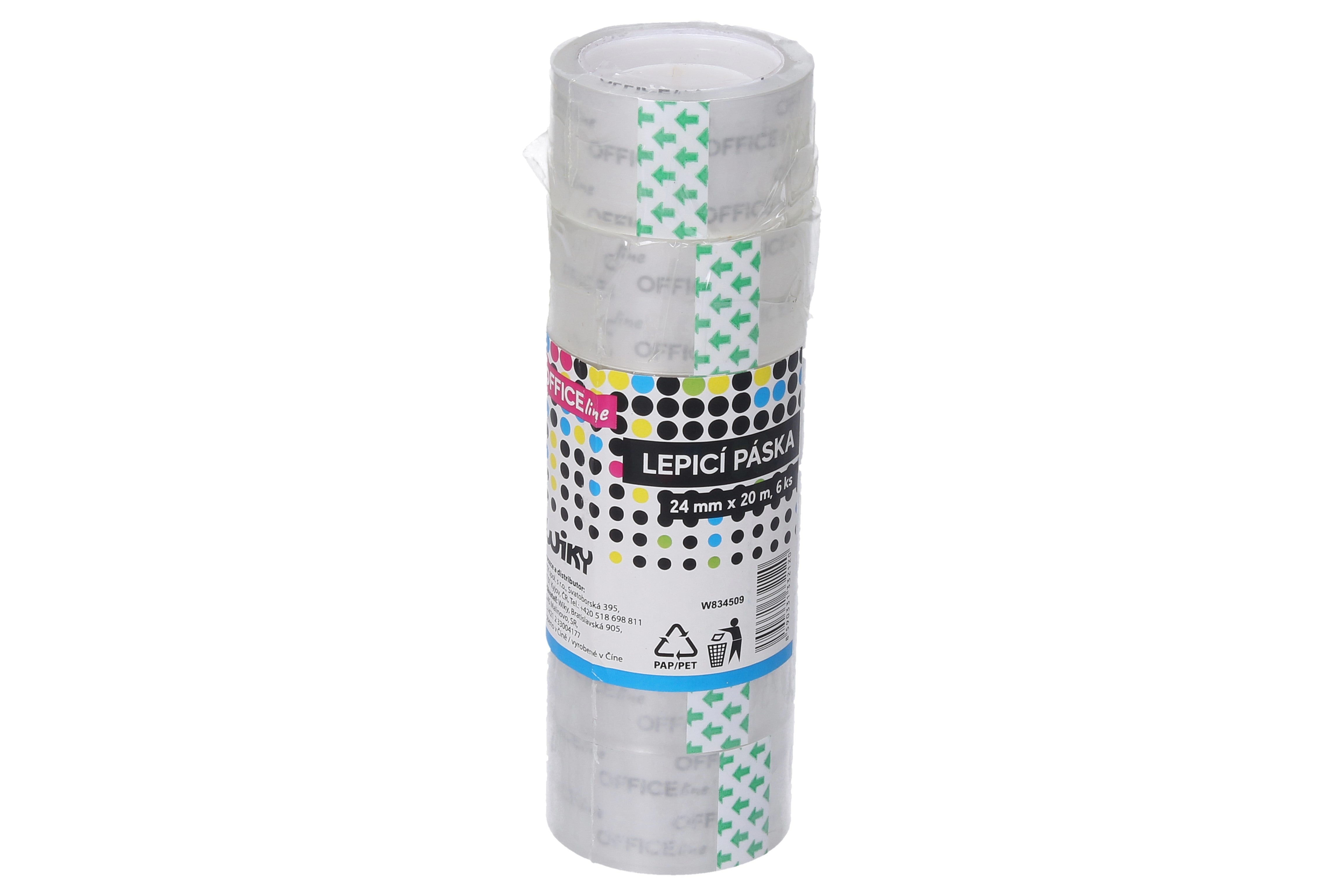 Adhesive Tape 24mm X 20m Transparent / 6 Pcs.