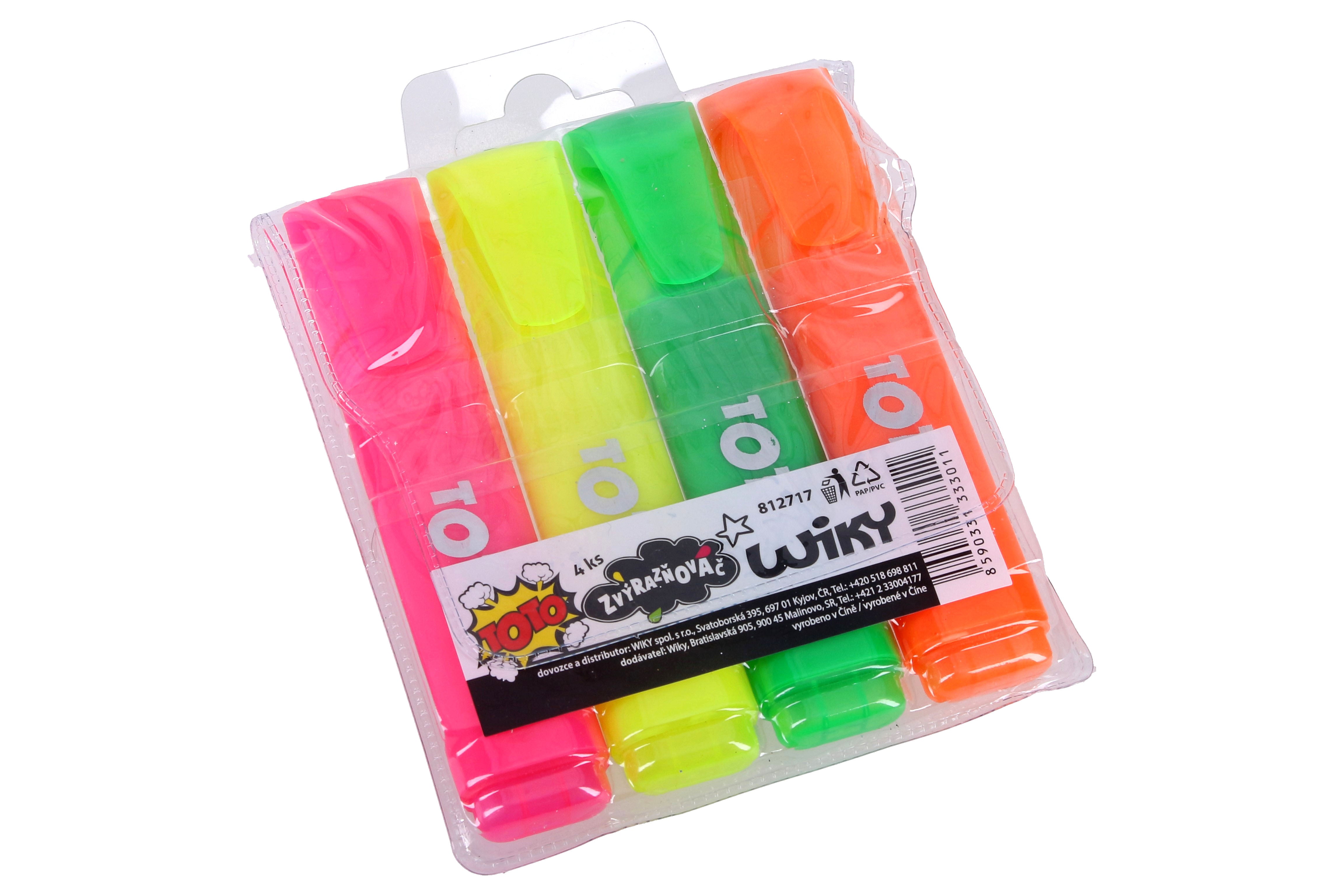 Surligneur Strong, lot de 4 pièces