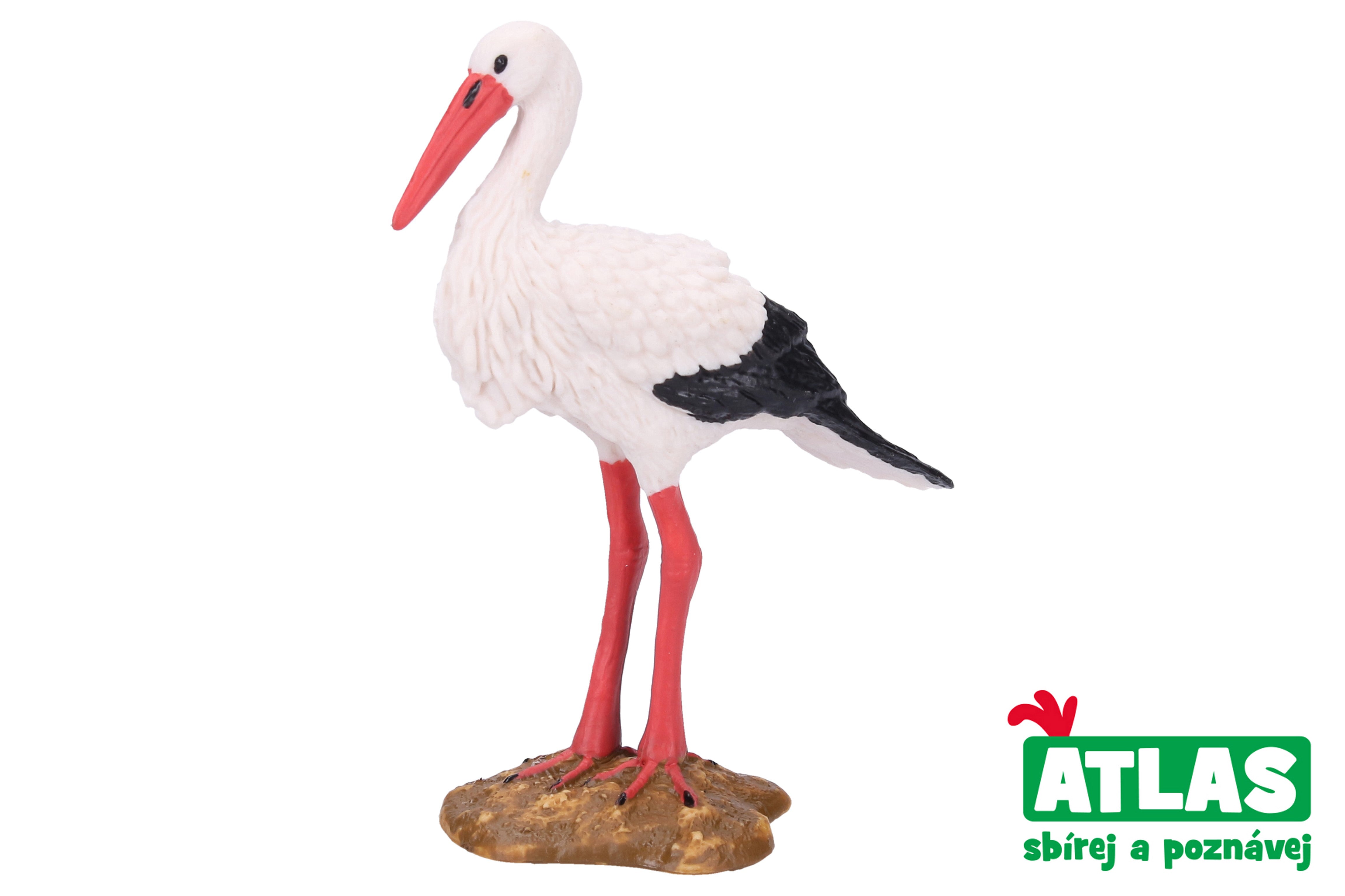 A - Figurka čápa 8,5 cm